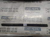 ÇIKMA SKODA FABİA SAĞ ARKA KAPI İÇ SIYIRICI FİTİLİ