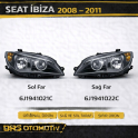SEAT İBİZA 2008 2011 SAĞ SOL FAR  66J1941021C 6J1941022C