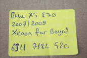 Oto Çıkma Parça / Bmw / X5 / Far & Stop / Far Beyni / Sıfır Parça 
