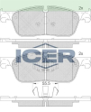 ICER FREN BALATA ON LAND ROVER DISCOVERY SPORT (LC) 2.0 TD4 2014-