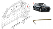 8R0853346A CAM ÇITASI ARKA R AUDİ Q5 2009-2012 .
