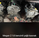 Renault Megane2 1.6 benzinli yağlı kasnak çıkma komple motor