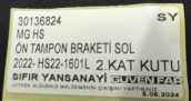 Oto Çıkma Parça / MG / HS / Tampon / Tampon Braketi / Sıfır Parça 