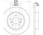 DİSK ARKA FREN NISSAN QASHQAI 13-21/NISSAN X-TRAİL 13-18/RENAULT