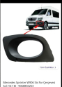 Oto Çıkma Parça / Mercedes / Sprinter / Tampon / Sis Farı Çerçevesi / Çıkma Parça 