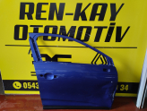 801100754R RENAULT CLİO 5 SAĞ ÖN MAVİ KAPI ÇIKMA ORJ ÇIKMA RENKAY
