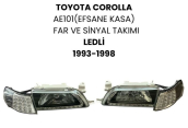 TOYOTA COROLLA AE101 EFSANE KASA FAR VE SİNYAL TAKIMI LEDLİ