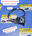 Mazda 323 Sedan Sağ Ön Tekli Cam Düğmesi