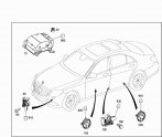 Oto Çıkma Parça / Mercedes / E Serisi / Airbag / Darbe Sensörü / Sıfır Parça 