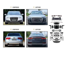 A8 2011-2016 İÇİN A8 2022- DÖNÜŞÜM SETİ KOMPLE body kit