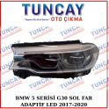 BMW 5 SERİSİ G30 SOL ADAPTİF LED FAR 2017-2020 YEDEK PARÇA