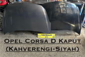 CORSA FÜME SİYAH KAPUT HATASIZ KECE KİLİT PANEL FAR