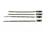 ÇITA CAM SIYIRICI FİTİL ARKA SOL TOYOTA COROLLA 93-97 SİYAH