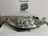 Sağ Far Peugeot 307 – Mercekli Orijinal – Parça No: 9655764280