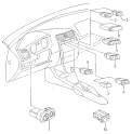 Oto Çıkma Parça / Seat / Cordoba / Elektrik / Dörtlü Flaşör Düğmesi / Sıfır Parça 