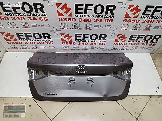 TOYOTA COROLLA BAGAJ KAPAĞI ÇIKMA ORİJİNAL PARÇA 2019-2024