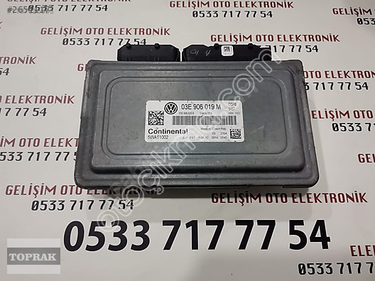 03E906019M 5WA11002 SIMOS11.1 POLO 1.2 MOTOR BEYNİ