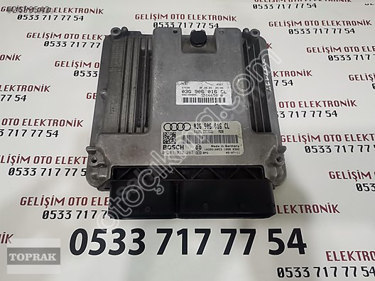 03G906016CL 0281012267 EDC16U31 AUDİ A4 MOTOR BEYNİ