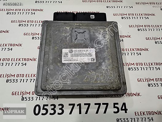 03G906018DN 5WP45567AE SİMOS PPD1.2 VW PASSAT MOTOR BEYNİ