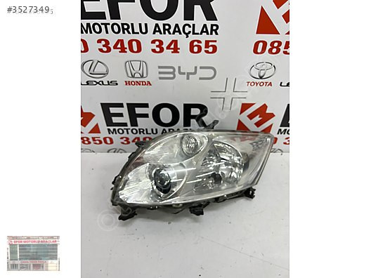 TOYOTA AURİS SOL FAR ÇIKMA ORJİNAL YEDEK PARÇA