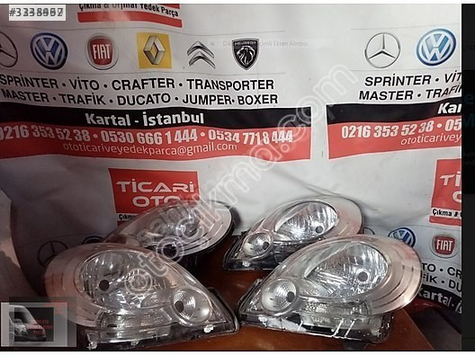RENAULT KANGOO 3 2009 2013 MODEL  SAĞ SOL ÖN  FAR