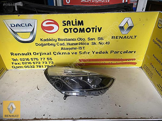 RENAULT CLIO 4 ÇIKMA ORJİNAL SAĞ ÖN FAR VE DİĞER PARÇALARI