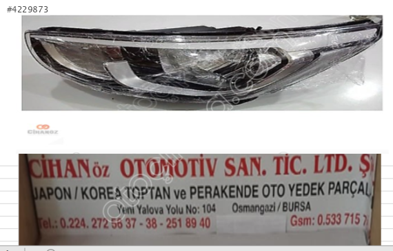 Hyundai i20 Far 2012 2014 Adet Fiyat