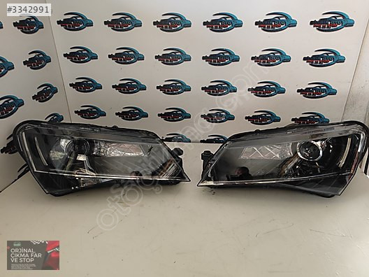 SKODA SÜPER B LED'Lİ ZENONLU 2015-2019 ÇIKMA ORJİNAL FAR TEMİZ