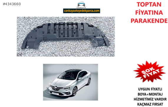 RENAULT MEGANE 4 2020 ÖN TAMPON ALT MUHAFAZA SIFIR  622353709R