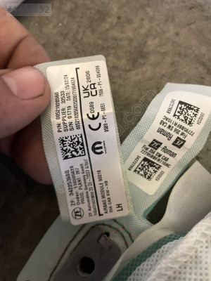 FİAT EGEA CROSS TAVAN AİRBAG 00521928560