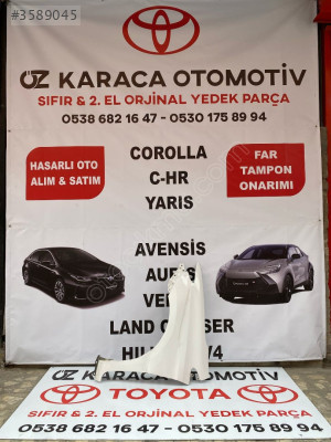 2013-2018 TOYOTA AURİS ÇIKMA ORJİNAL SOL ÖN ÇAMURLUK