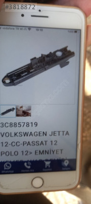 Volkswagen Jetta Passat Polo emniyet kemeri ayar demiri