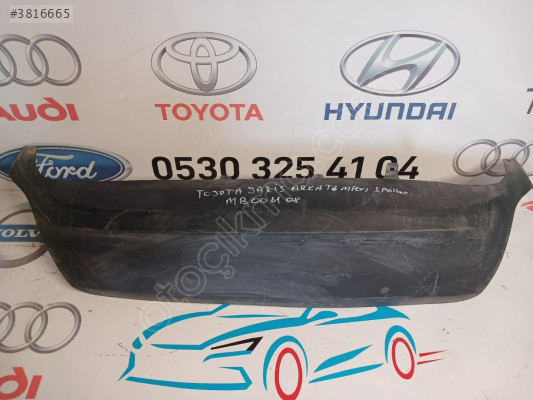 TOYOTA YARİS ARKA TAMPON SPOİLER ORJİNAL ÇIKMA