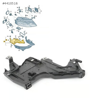 8K0941454 A4 08-13 FAR ALT TABLA BRAKETİ R