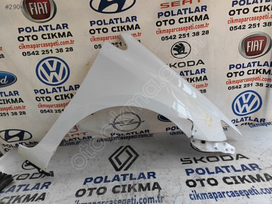 Toyota Auris ön sağ çamurluk orijinal beyaz 2013-2017