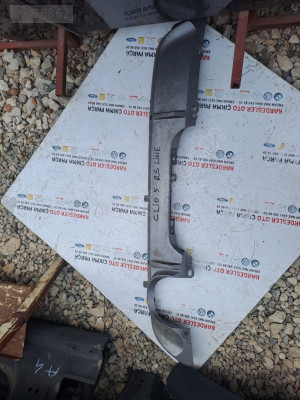 Renault Clio 5 arka tampon alt eki difüzör (Rs line modeli)