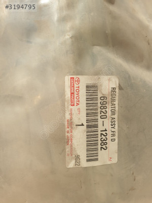 Toyota corolla sol ön cam krikosu Manuel 69820 12382 sifir