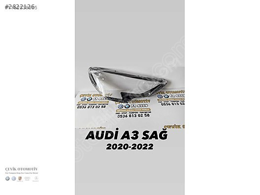 AUDİ A3 2020-2023 SAĞ SOL FAR CAMI