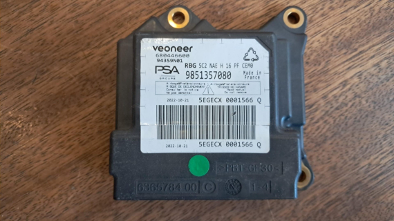 Peugeot 308 Airbag Beyni 9851357080