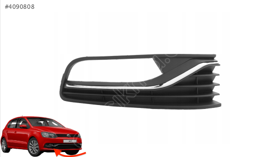 6C0854662C VW POLO 2015-2017 SAĞ SİS KAPAĞI SİSLİ KROMLU