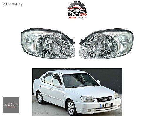 ACCENT ADMİRE ÖN FAR SAĞ SOL 2003-2006 / ADET FYT / 9210225531