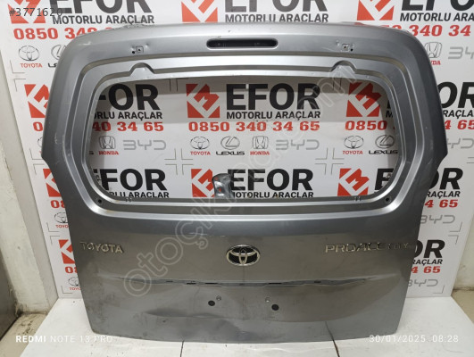 TOYOTA PROACE CİTY BAGAJ KAPAK ORJİNAL ÇIKMA YEDEK PARÇA  19-22