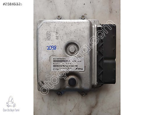Fiat Fiorino Bipper Nemo Motor Beyni 51880759 - MJD 8F2.F1
