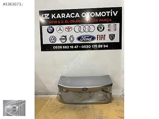 2019-2024TOYOTA COROLLA ÇIKMA ORJİNAL BAGAJ KAPAĞI