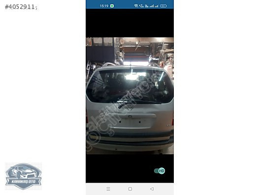 OPEL ZAFİRA ARKA BAGAJ KAPUTU 2000-2005