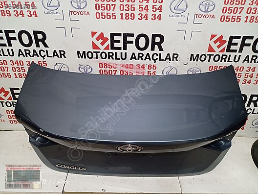 TOYOTA COROLLA BAGAJ KAPAĞI ÇIKMA ORİJİNAL PARÇA 2019-2023