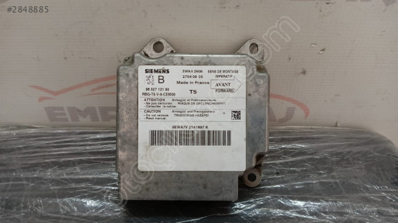 9652712180 - CEM00 - 5WK42908 Peugeot 307 Airbag Beyni