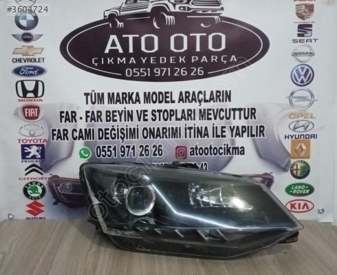 Orjinal Çıkma Skoda Fabia Sağ Far