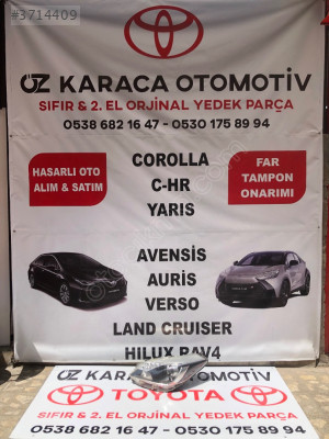 2014-2018 TOYOTA YARIS ÇIKMA ORJINAL LEDLİ FAR