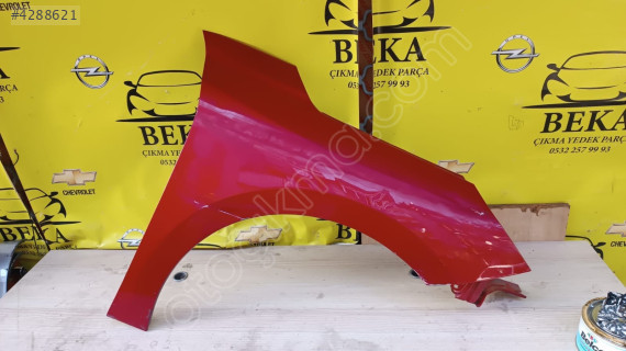OPEL CORSA F SAĞ ÖN ÇAMURLUK KIRMIZI ÇIKMA ORJİNAL YEDEK PARÇA